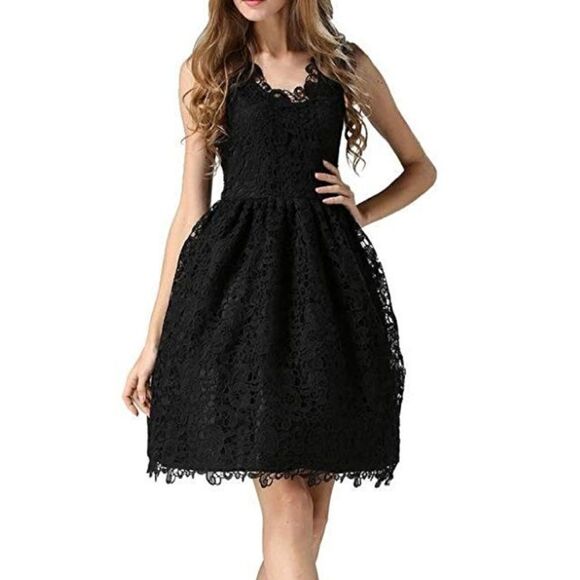 Women's sleeveless evenings gown dress - Picture 4 of 6